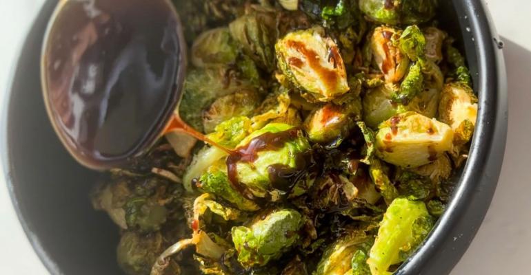 Fried Brussels sprouts