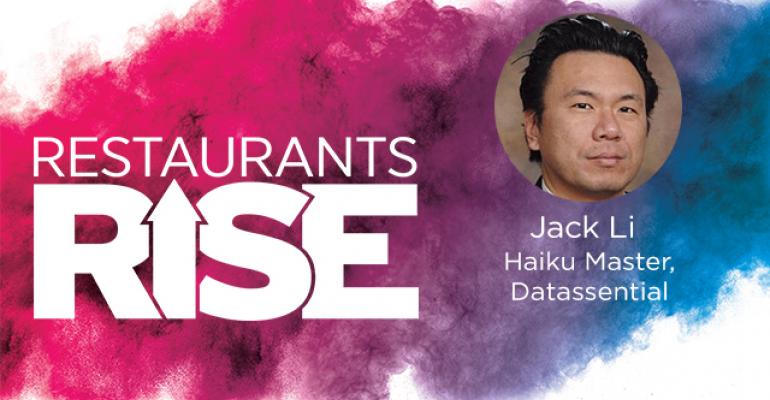 Restaurants Rise logo featuring Jack Li
