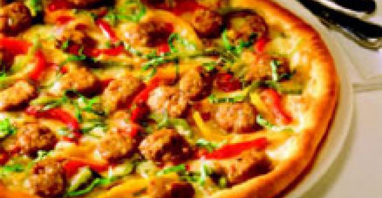 Summer Veal Sausage Pizza