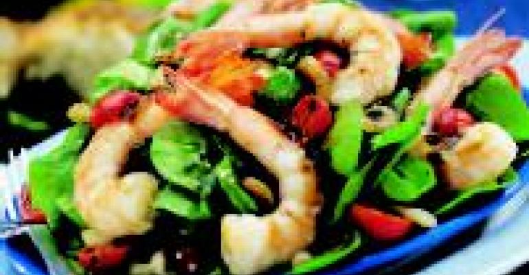 Balsamic Shrimp and Spinach Salad