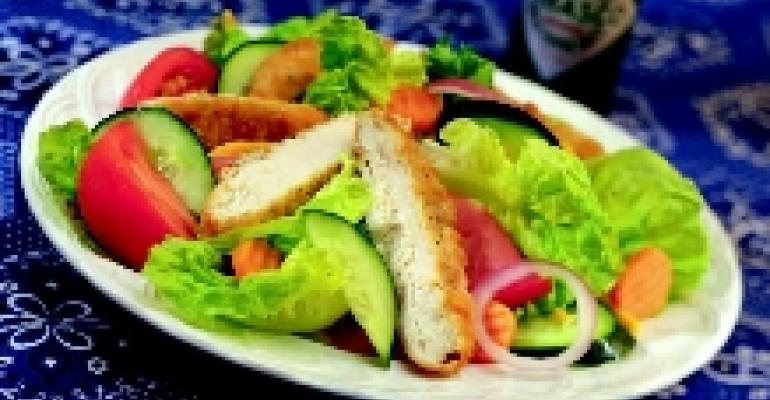 Spicy Fried Chicken Salad
