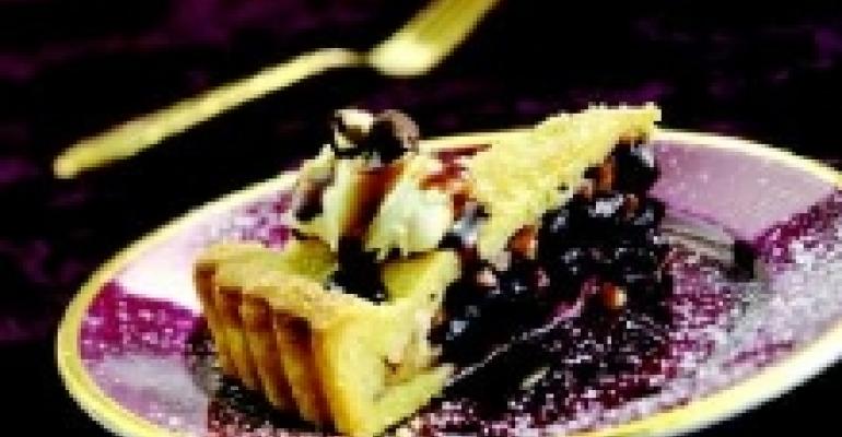 Macerated Bing Cherry Tart with Toasted Hazelnuts and Wisconsin Mascarpone