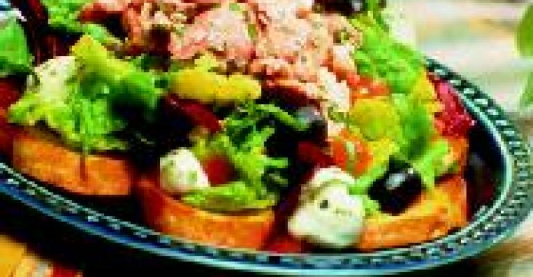 Italian Caprese Bread Salad