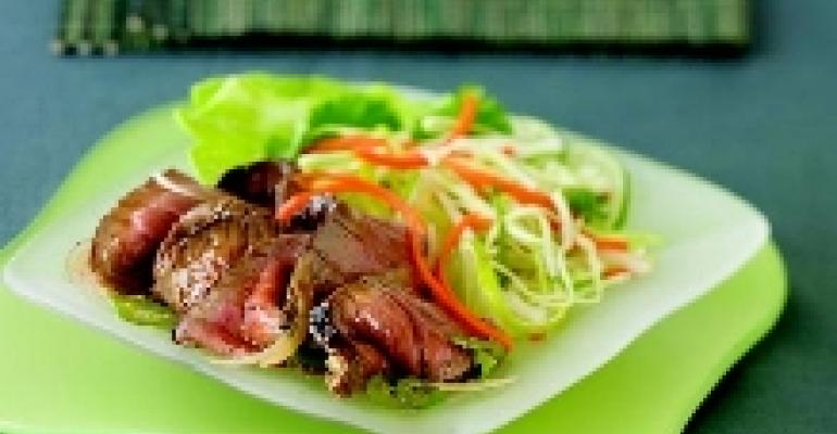 Thai Seared Beef Salad with Organic Soy Sauce
