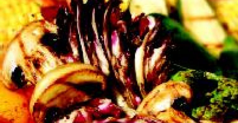 Grilled Marinated Vegetables with Radicchio