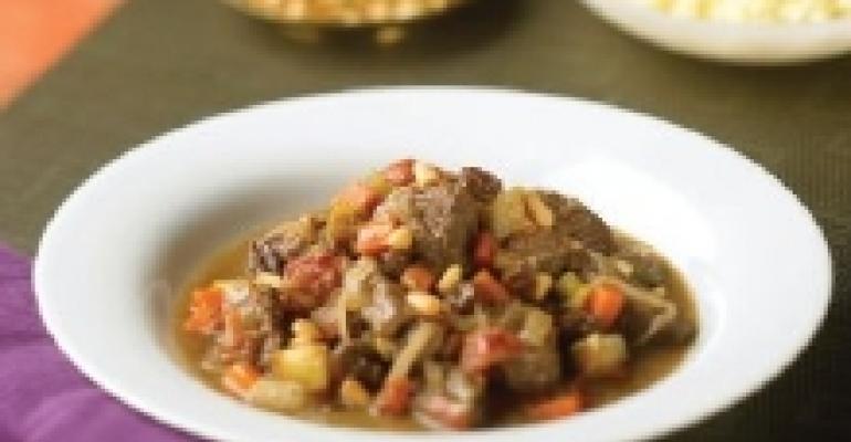 Sweet and Spicy Australian Lamb Tagine
