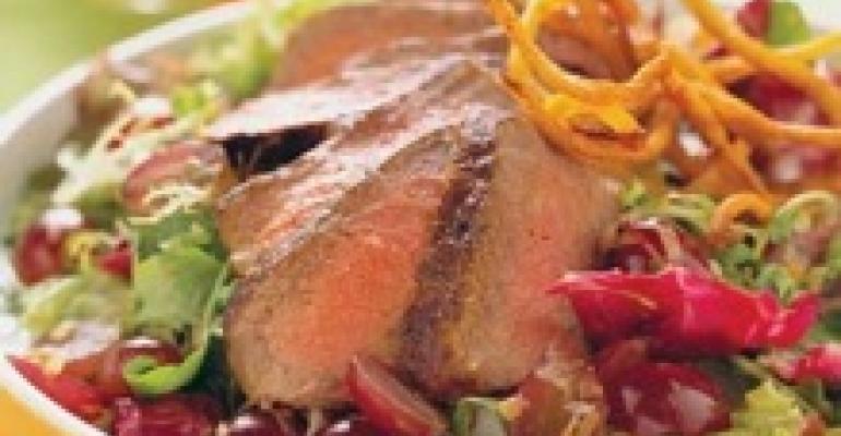 Caribbean Steak Salad with Grapes