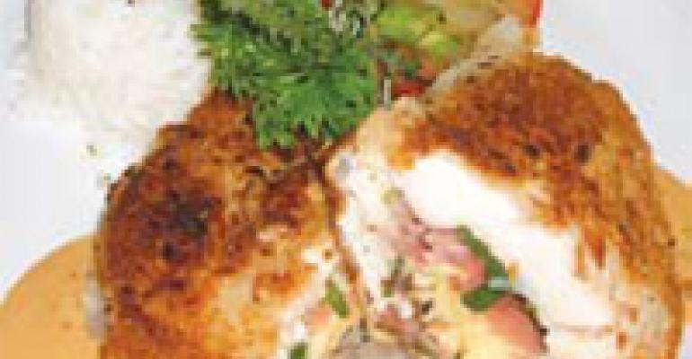 Pan-Roasted Macadamia Nut-Crusted Breast of Chicken