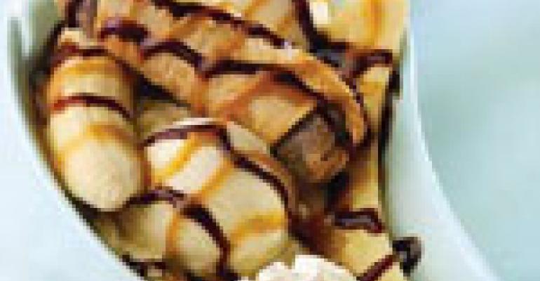 Fried Snickers Bar Banana Split