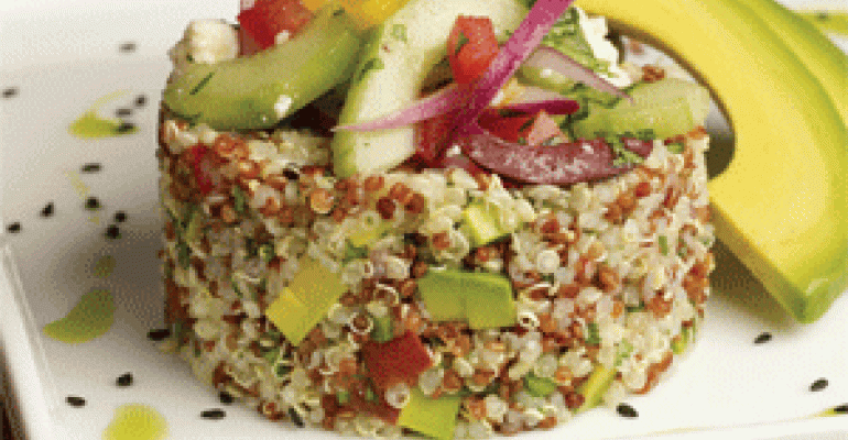 Tabule de Cereales Andino (Peruvian Quinoa Salad with Avocados)