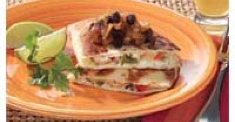 Pavo Quesadilla with Fruit Chutney
