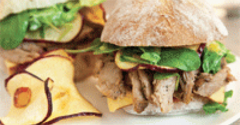 Pulled Duck Ciabatta Sandwich