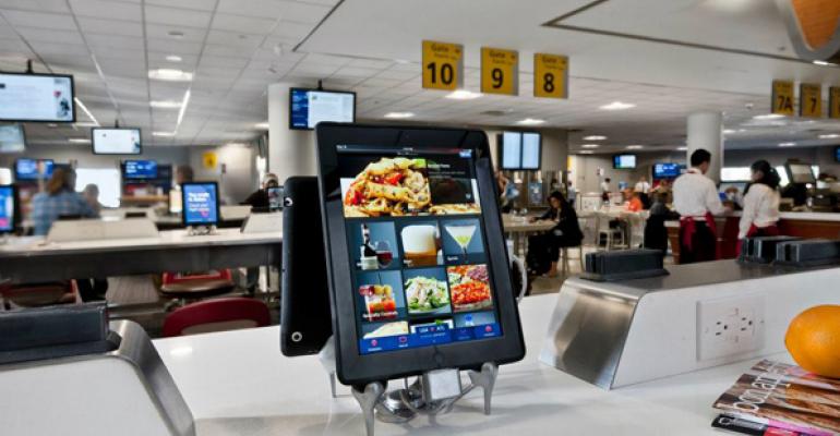 Airport restaurant customers upsell themselves with iPads