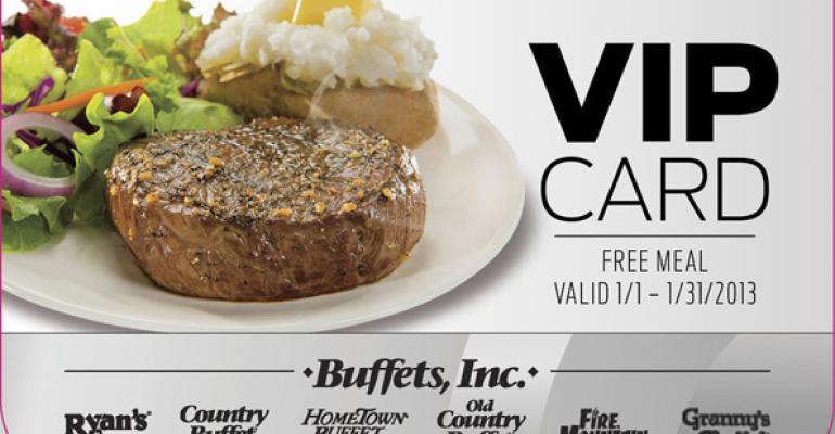Buffets Inc is among the restaurant companies getting in on the giftcard game