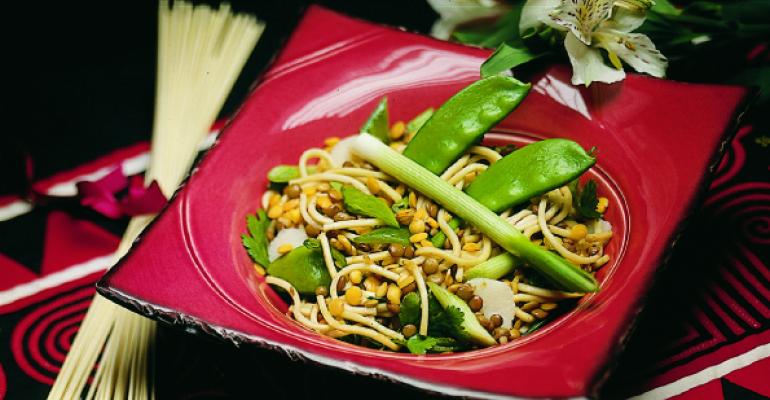 Chinese Lentil and Noodle Salad