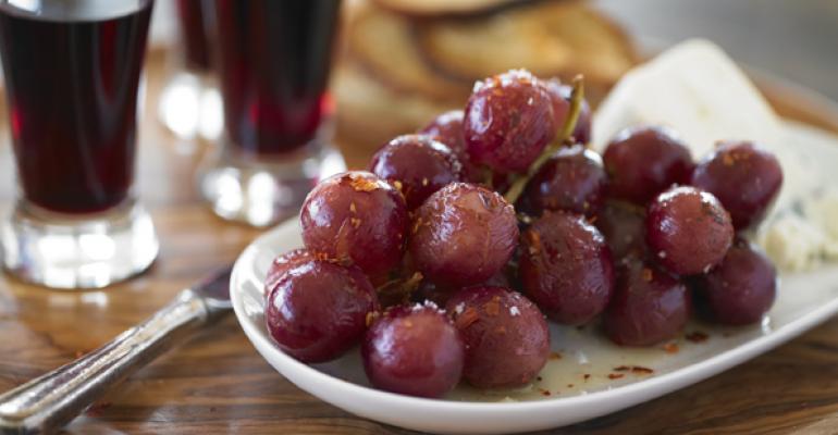 Spicy Roasted Grapes