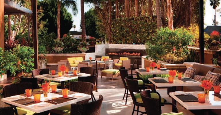 Williamsrsquo prize for winning Chef Wanted with Anne Burrell A job at Culina with its stunning indooroutdoor design and this lush garden terrace