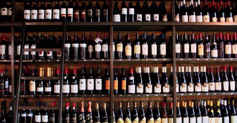 Wines are grouped and displayed on a wall not by varietal or region but by taste Photos by Lasco Enterprises