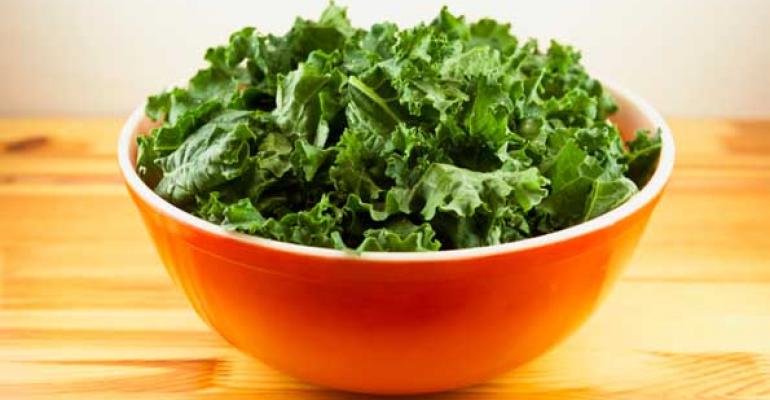 Mentions of kale on menus have risen nearly 400 percent