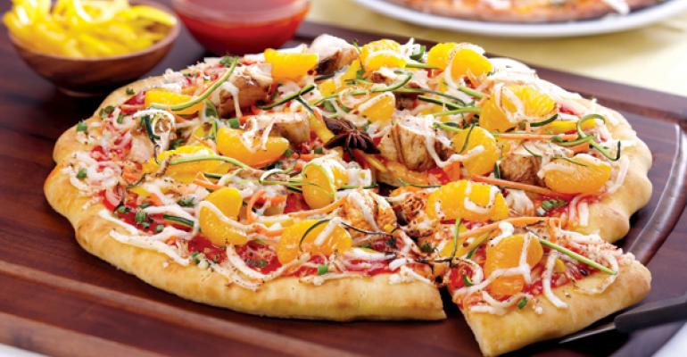 Mandarin Orange and Star Anise Chicken Pizza
