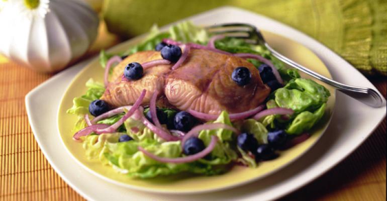 Salmon Blueberry Salad