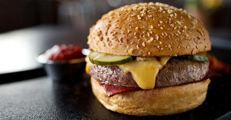 The signature PCB burger