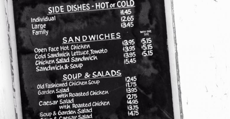 Menus: The higher price may be right