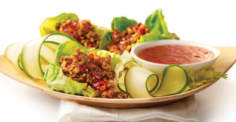 Sweet and Spicy Thai Lettuce Wraps