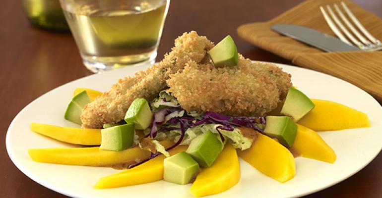 Crispy Fried Oyster Appetizer with Avocados