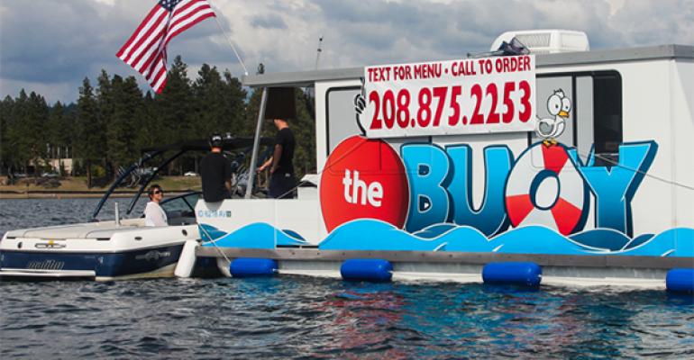 Floating food truck takes to the water