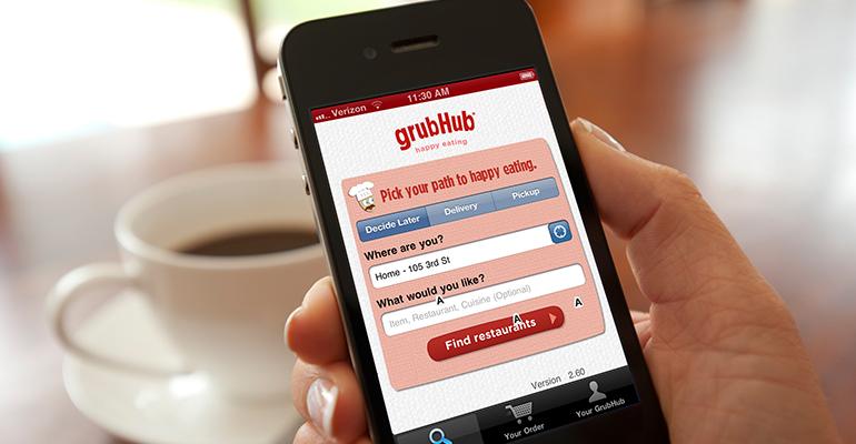GrubHub mobile app