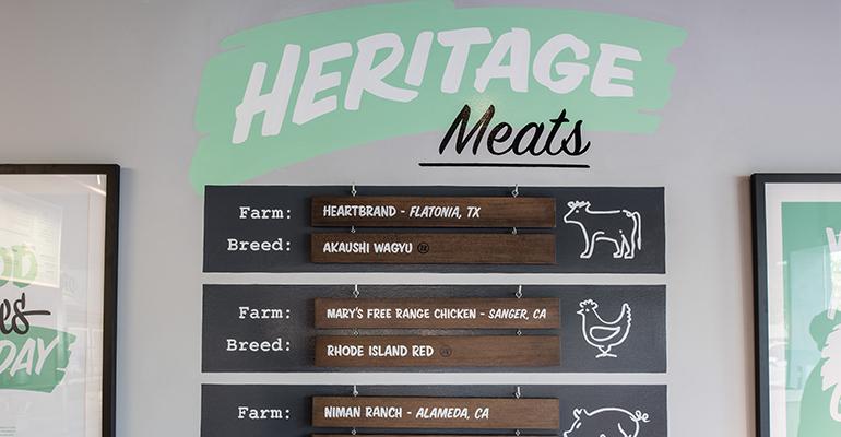Heritage Eats menu