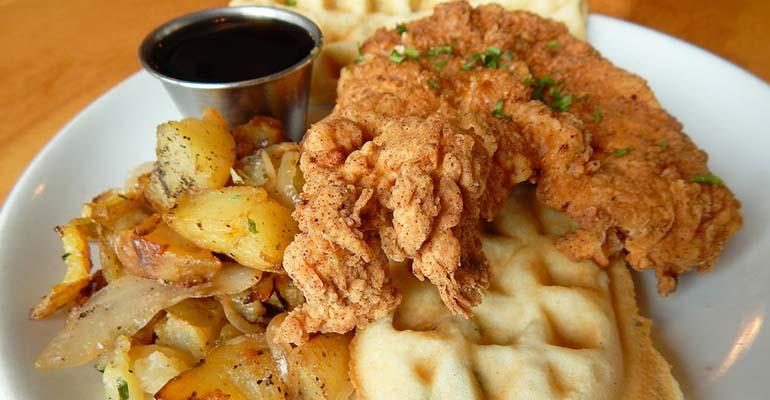 Big Eyed Fish in Houston will be offering chicken and waffles with a choice of side dish for 1375 from March 2527 