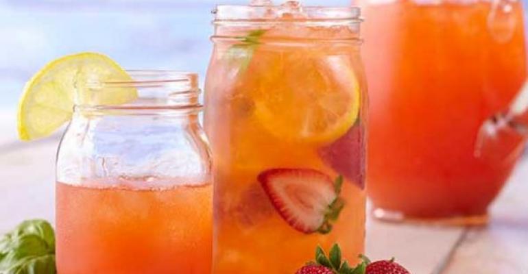 Basil Strawberry Lemonade
