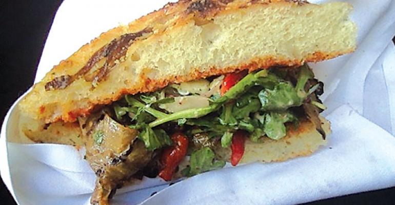 The Flying Figs Grilled Eggplant Sandwich