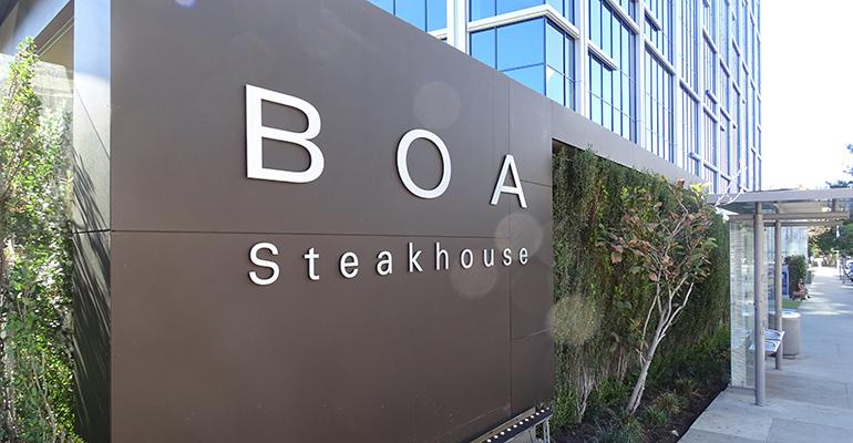 BOA Steakhouse outgrew its old location the new space provided a 39wow39 factor