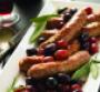 sausages and grapes