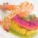 Wild Mexican Shrimp Escabeche with Pepino Melon, Popped Corn, Jicama Salsa