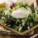 Warm Garden Bean, Goat Cheese and Poached Egg Salad