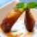 Japanese Pumpkin Eggrolls with Caramel Sauce
