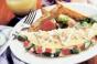 Asparagus, Tomato and Feta Cheese Omelet