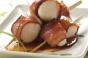 Famous Scallop Skewers with Applewood Smoked Bacon and Lehua Honey Glaze