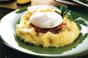 Creamy Polenta with Poached Egg and Crispy Pancetta