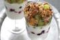 Fruit Parfait with Ginger-Marinated Grapes and Melon