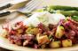 Corned Beef Hash with Poached Eggs