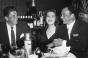 Always a party Actor and soontobe governor and President Ronald Reagan actress Barbara Rush and Sinatra at Puccini39s Restaurant in Beverly Hills in 1959