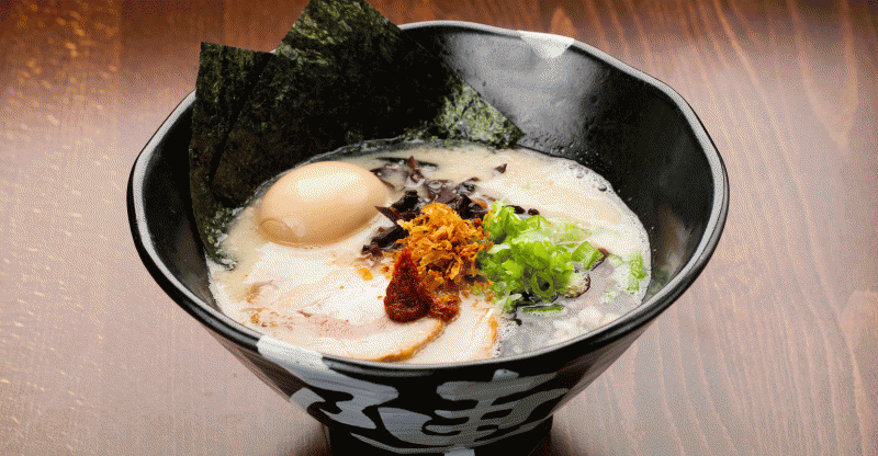 Jinya Ramen Bar's Tonkotsu Black bowl